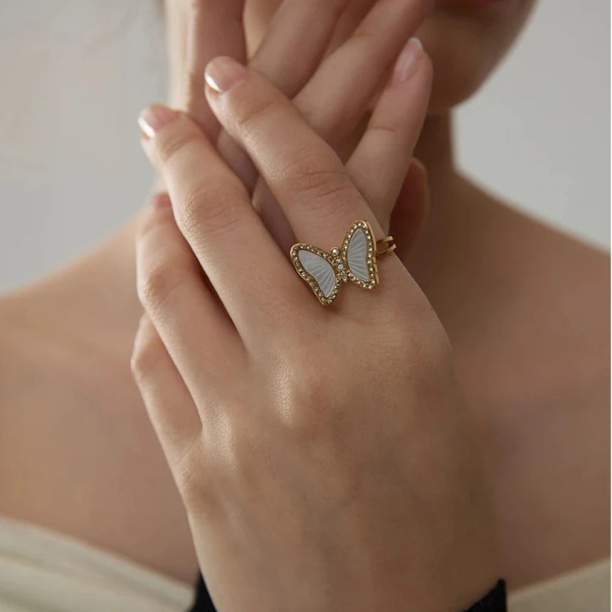 Anel Borboleta Luz