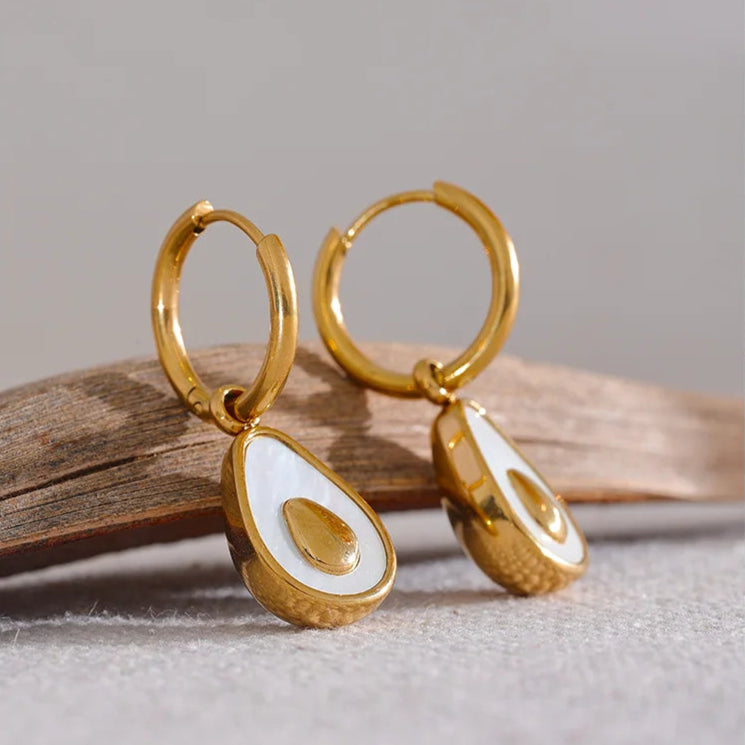 Brincos Abacate Dourado