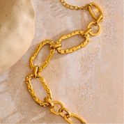 Bracelete Elo Contido em ouro 18k