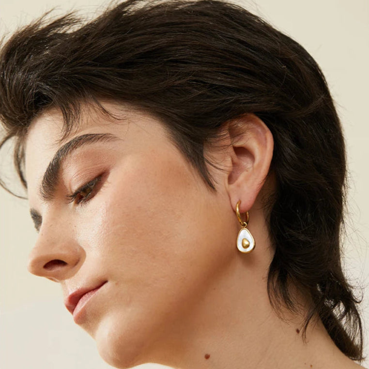 Brincos Abacate Dourado