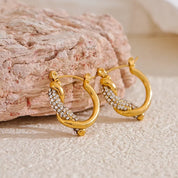 Brinco harpa de Cristal