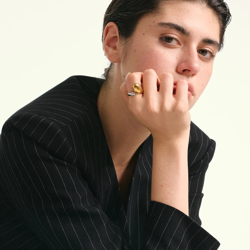 Anel Gota em Ouro 18K